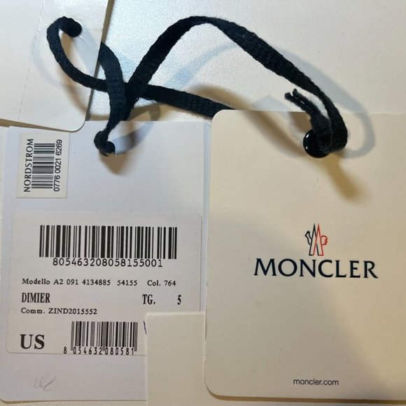 Mens Moncler Dimier Puffer Winter Jacket - Size 5 - Picture 9 of 12